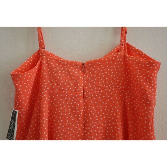 Bar III 10835396 Womens Sz S Coral Fusion Polka Dot O-Ring Cutout Mini Dress $99 - Picture 8 of 10
